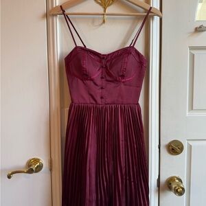 American Eagle Elegant Burgundy Dress